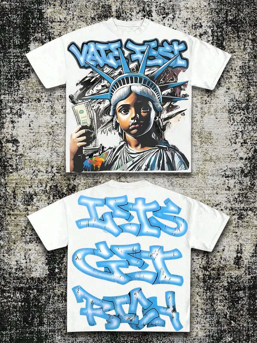 2026 Summer New Men's T-shirt with 3D Pattern Printing - Street Casual Fashion Comfortable Soft Breathable Lightweight
