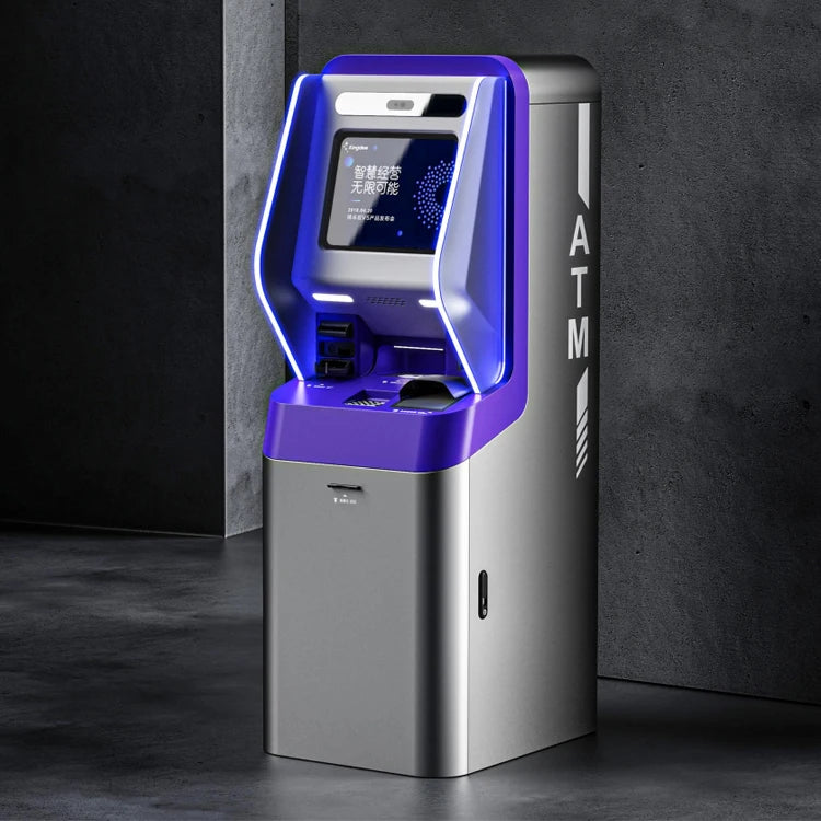 Crtly Touch Screen Automatic Banknote Deposit Cash Receiver ATM Withdrawal Recycling Bin Currency Exchange ATM