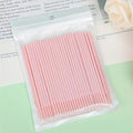 100Pcs Disposable Micro Cotton Swabs Lash Extension Cleaning Brush Household Salon Makeup Supply