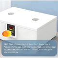 Waterbed Egg Incubator Provides Precise Temperature Control For Bird Eggs Hatching With Digital Display Automatic Turning System