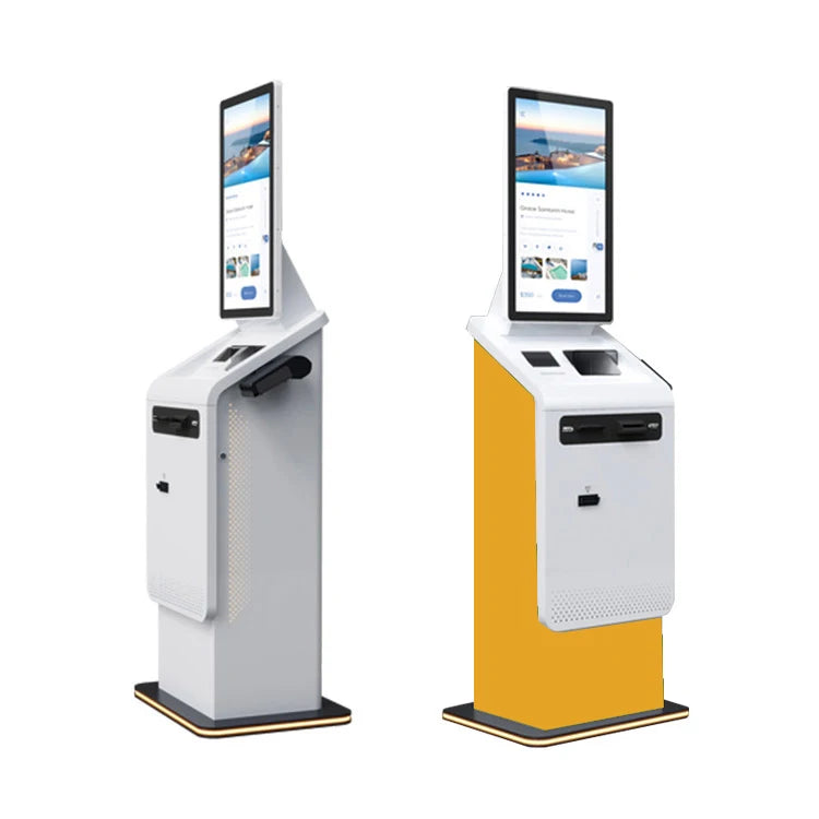 n Inquiry Hotel Check in Out Payment Kiosk Machine 32" Capacitive Touch Screen Cash Deposit Machine Self Service Informatio