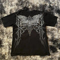 2025 Summer New Men's T-shirt Breathable sweat-absorbing casual roller skating Jesus print Hip-hop Men's T-shirt