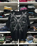 Summer Men's Breathable Round Neck T-shirt Y2K Retro Clothing Punk Hip Hop Pattern Printed Outdoor Fashion Top