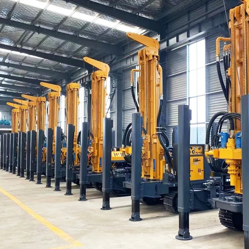 Tracked Water and Air Drilling Rig Mud Pneumatic Drill Machine for Water Well Mining Hard Rock