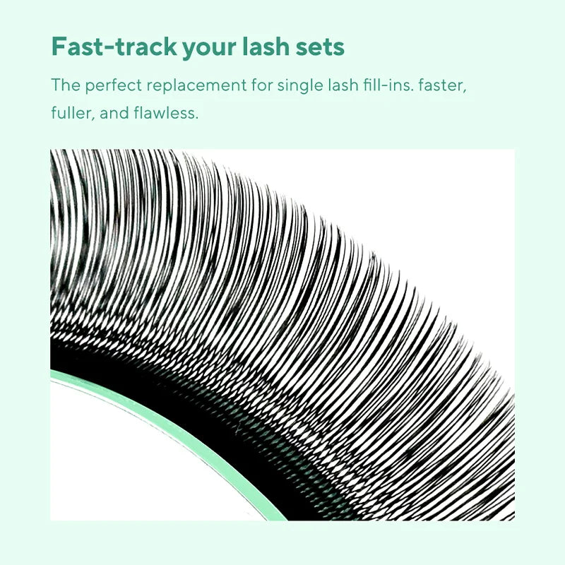 DIYDAY U-shaped 3D 4D 5D 6D Eyelash Extension New Style U Shape W Bloom Lashes Premade Fans Lightweight Fluffy Mink Faux Eyelash