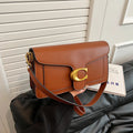 2025 Autumn New niche Bag Women's High-End Texture Solid Color Simple and Versatile Small Square Bag Classic Retro Shoulder Bag