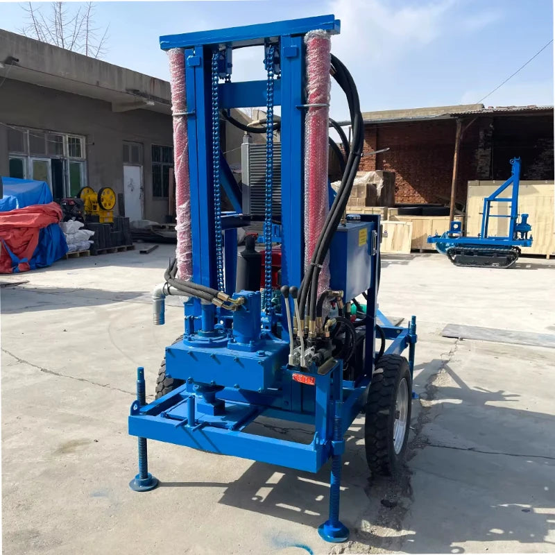 Hot Sale Mobile Water Well Drilling Rig 100-200m Portable Well Drilling Machine Water Borehole Drilling Machine Custom