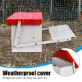 Automatic Feeder with Pedal Feet Poultry Feeder Made Of Metal Automatic Feeder Automatic Feeding Station Farming Automatic Feeder for Chickens, Ducks, Geese