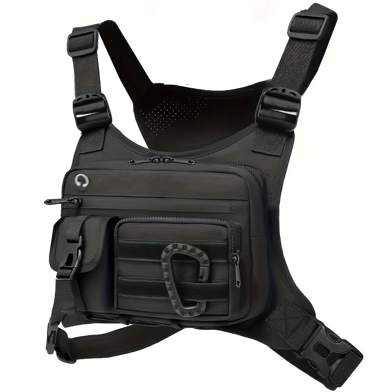 Tactical Outdoor Chest Bag Unisex Running Cycling EDC Vest Workouts Sports Chest Pack Rig for Men And Women