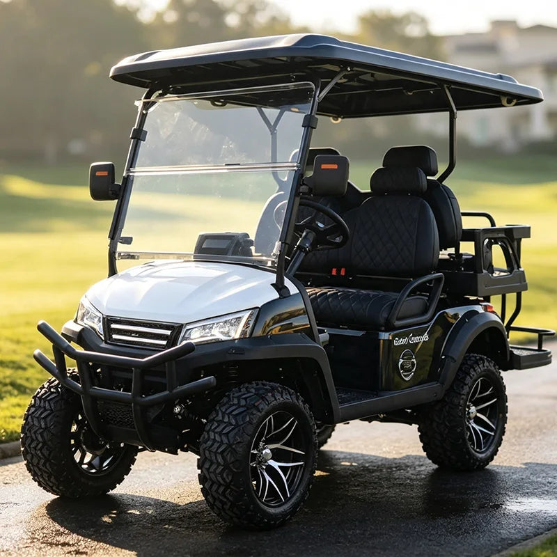 Custom New Lithium-Battery Electric Golf Cart – Scenic Area & Sightseeing Vehicle Options for 2–4 or 8 Seats Road-legal