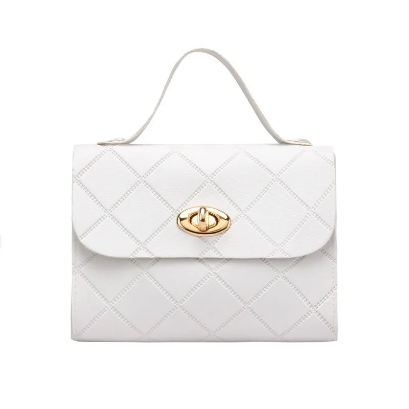 Rhombus striped square bag women handbags2025 Korean version handbag foreign trade wholesale fashion bag