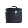 Customizable Names and Letters, Travel Portable Cosmetic Bag Large-capacity PU Leather Cosmetic Box with Internal Storage Box,