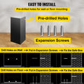 SucceBuy 33" Double Door Safe Deposit Box Secret Hidden Piggy Bank Steel Separate Storage Space Electronic Lock for Office Home