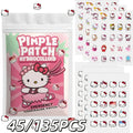 45/135PCS Sanrio Hello Kitty Cartoon Pimples Defect Patch - Invisible Hydrocolloid Acne Patch, Facial Decoration Patch,