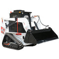 Customized skid steer loader with snow blower, track type small loader, cab, household farm mini skid steer loader, CE EPA