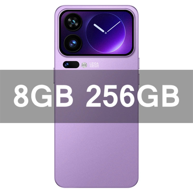 2026 New M17 pro max Global version smartphone SIM 5G phone 7.3inch HD 10core dual 8000mAh unlock Android14 Snapdragon 8gen3 pho