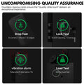 [2026 NEW] 6.5 Cub Large Home Safe Fireproof Waterproof, Fingerprint Drop Safe for Business with Metal Deposit Storage Box