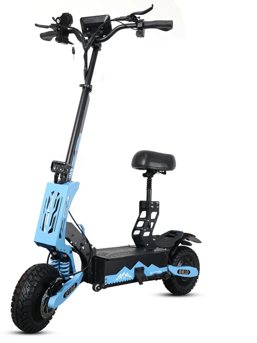 Arwibon 5600W Adult Electric Scooter Dual Motor Top Speed 46MPH, 60V27AH, 11-inch Off-Road Tires Sport Folding E-Scooter with Seat