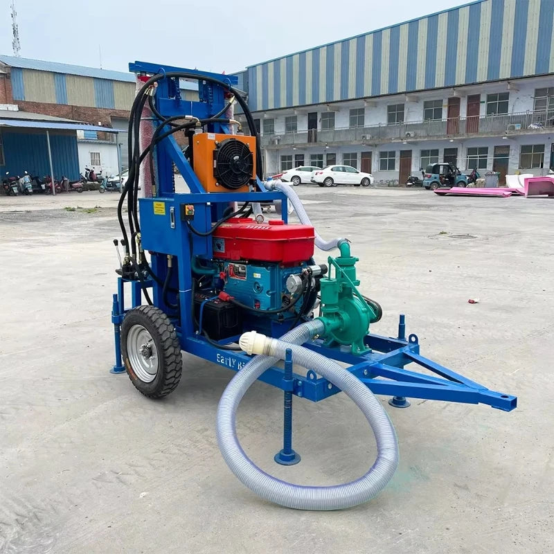 Hot Sale Mobile Water Well Drilling Rig 100-200m Portable Well Drilling Machine Water Borehole Drilling Machine Custom