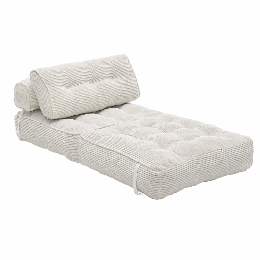 Folding Sofa Bed Convertible Sleeper Chair 1 Seat Floor Sofa Lounge with Back Support Pillow for Living Room Bedroom Guest Room
