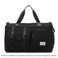 Durable Nylon Travel Duffle Bag, Portable Sports Gym Bag for Overnight Trips Shoulder Duffel Training Bag, Spacious Argyle