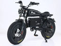Retro black samurai knight 3000W Motor 60V45AH Long cruise lithium battery E-Bike 20 inch Off-road Fat Tyre Electric motorcycle