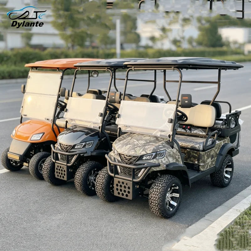 New 5kw Lithium Battery Off-road Hunting Car 4-Seater Club Car Multi-Function Electric Golf Cart Supports Color Customization