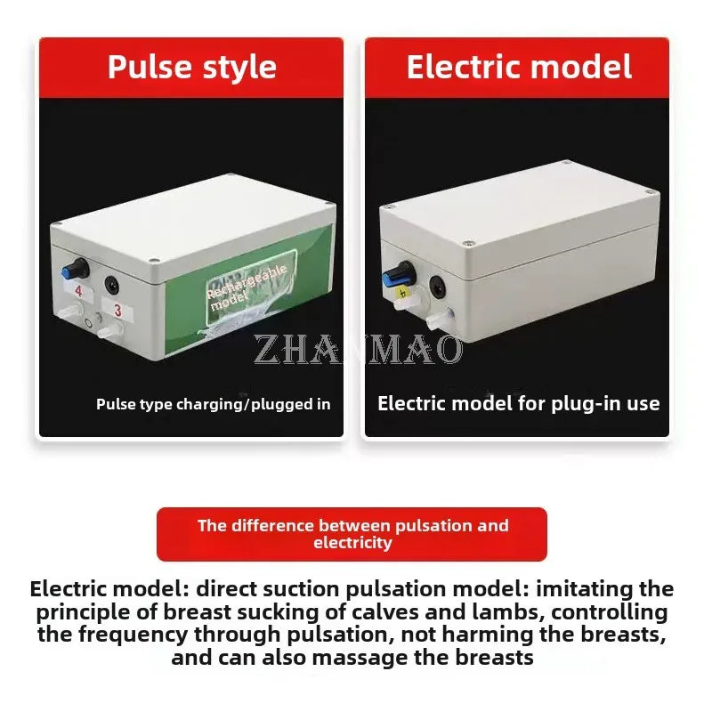 Cattle and Sheep Milking Machine, Animal Electric Pulse Milking Machine, Portable Small Milking Machine
