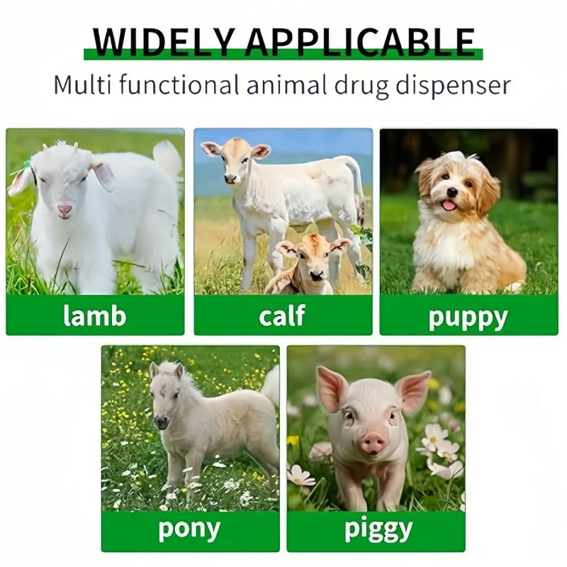 20ml 30ml 50ml 100ml Automatic Injection Veterinary Plastic Steel Syringe for Cattle Sheep Pig Poultry