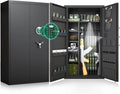 30-40 Large Gun Safe for Rifles and Pistols, Unassembled Digital Gun Safe, Rifle Safe with LCD Keypad and Adjustable Shlef