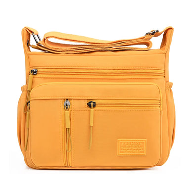 Fashion Women's Crossbody Bag Multi-Pockets High-Quality Waterproof Nylon Large Capacity Shoulder Messenger Handbag