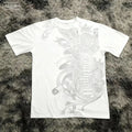 2025 Summer New Men's T-shirt Breathable sweat-absorbing casual roller skating Jesus print Hip-hop Men's T-shirt