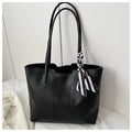 Korean Fashion Large-Capacity Tote Bag for Women Simple Commuter Shoulder Handbag Niche Texture Spring/Summer 2026
