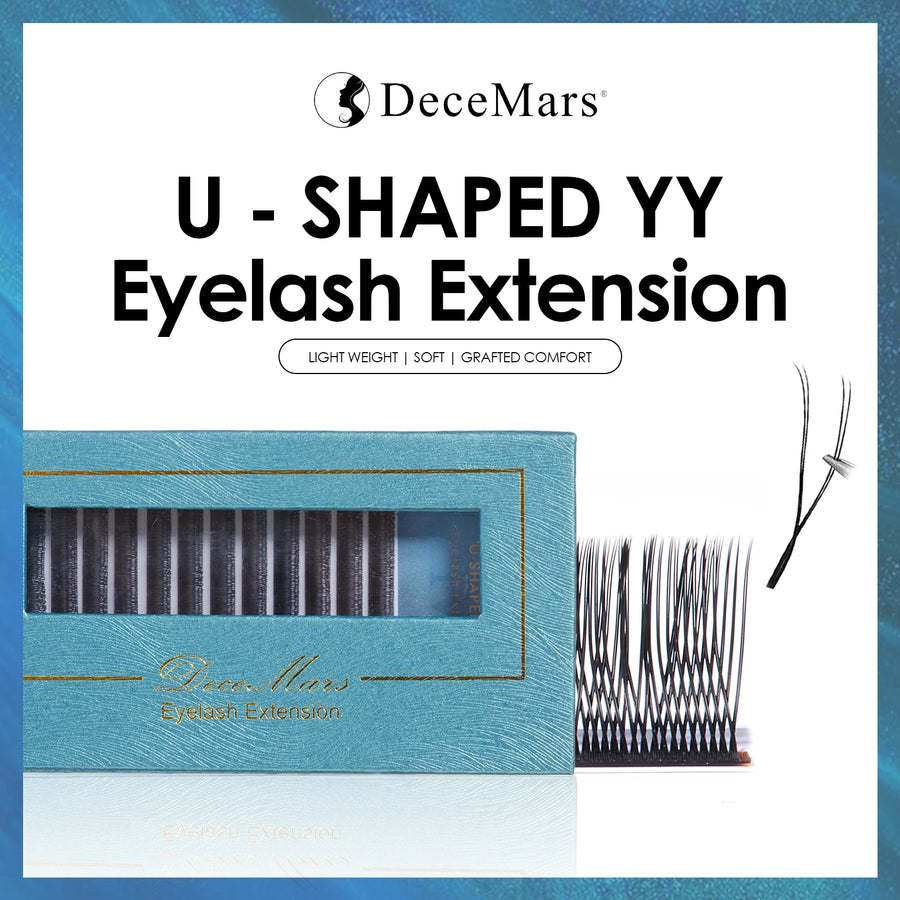 DeceMars  0.07mm U-Shaped YY Eyelash Extensions (12lines/Tray)