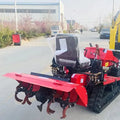 Customized 80HP Crawler Diesel Tiller Dry Land Farming Tractor Paddy Field Cultivation Equipment