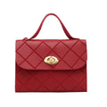 Rhombus striped square bag women handbags2025 Korean version handbag foreign trade wholesale fashion bag