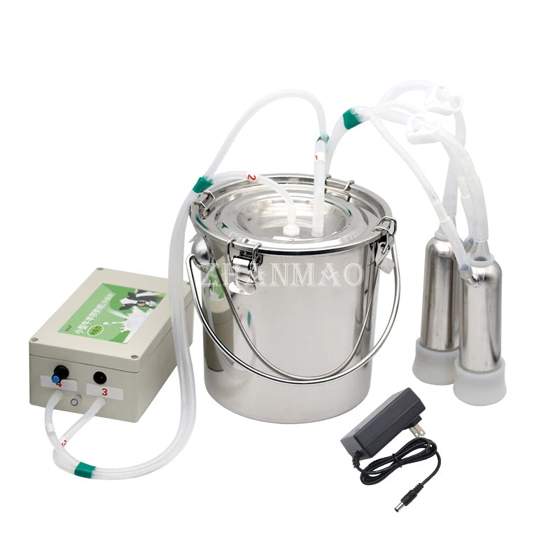 Cattle and Sheep Milking Machine, Animal Electric Pulse Milking Machine, Portable Small Milking Machine