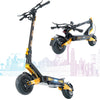 Foldable Electric Scooter for Adults, Motor 3000W*2, 50V 23Ah Battery, Long Range 50-70 Miles, 10" Off-Road Tires, High Power Commuter Scooter