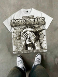 2026 Summer Men's T-shirt with 3D Print Breathable Lightweight Comfortable for Roller Skating and Hip Hop Men's T-shirt
