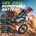 Electric Bike VIPCOO H2 3500W 48V 23AH Electric Motorcycle 12/14" Fat Tire Dirt Bike for Teenagers and Adults