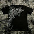2025 Summer New Men's T-shirt Breathable sweat-absorbing casual roller skating Jesus print Hip-hop Men's T-shirt