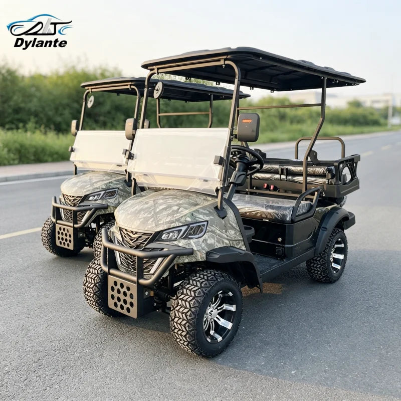 New 5kw Lithium Battery Off-road Hunting Car 4-Seater Club Car Multi-Function Electric Golf Cart Supports Color Customization