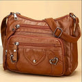 Multi Pocket Soft Leather Crossbody Bag Luxury Purses Handbags Women's Bag Designer Shoulder Messenger Bags for Women