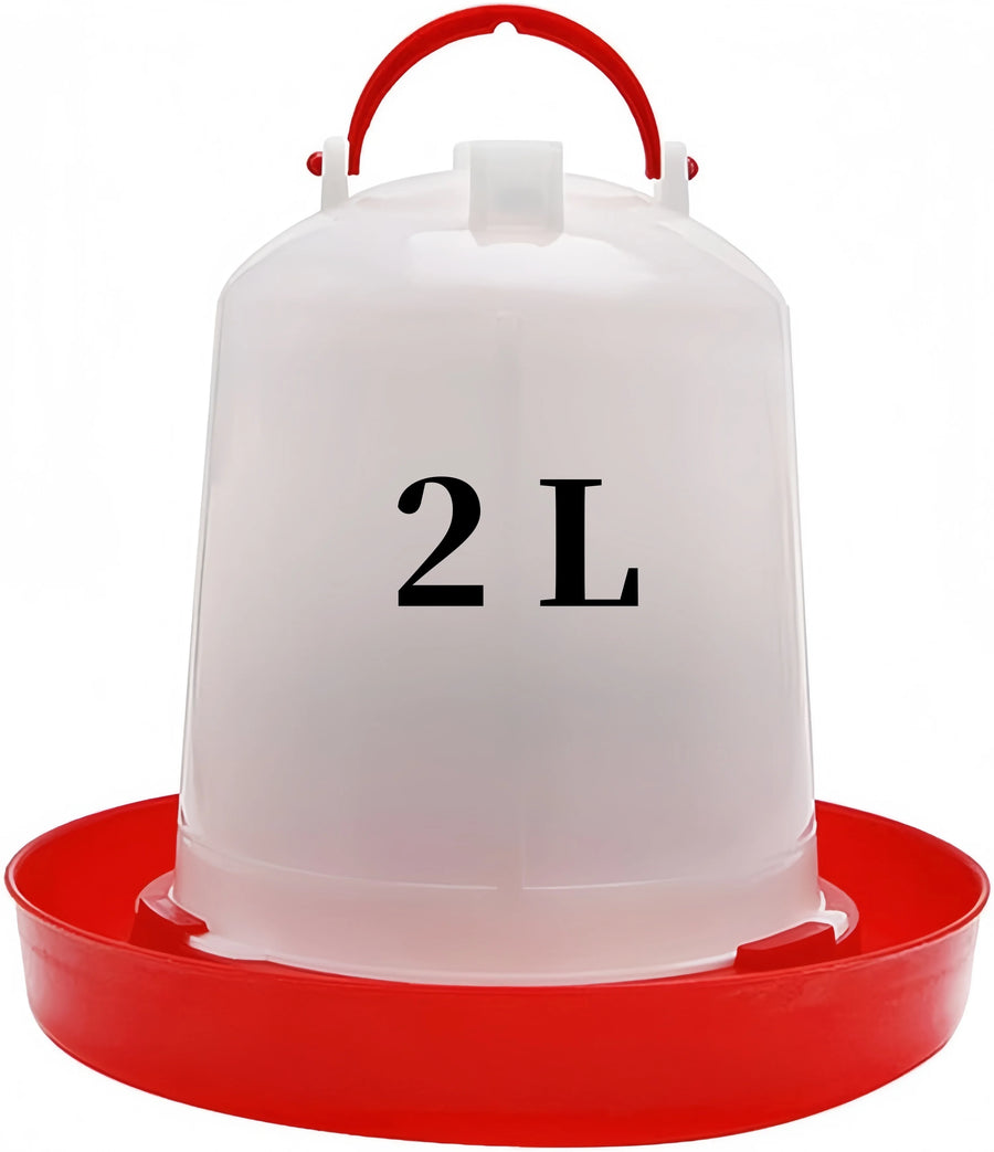 2L Plastic Water Dispenser for Poultry and Chicken Coops Drinking Water Equipment for Poultry and Pet Farming on Farms