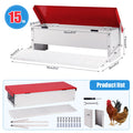 Automatic Feeder with Pedal Feet Poultry Feeder Made Of Metal Automatic Feeder Automatic Feeding Station Farming Automatic Feeder for Chickens, Ducks, Geese
