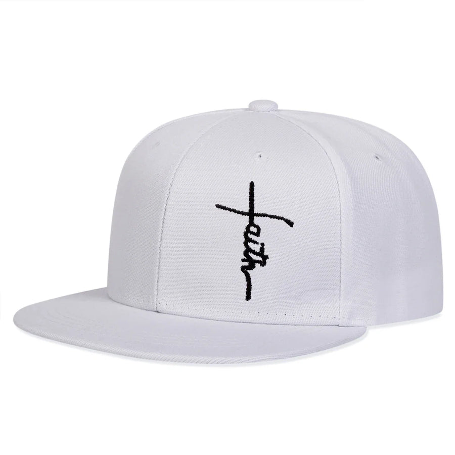 Unisex Faith Letter Cross Embroidery Hip-hop Hats Spring Autumn Outdoor Adjustable Casual Baseball Caps Sunscreen Hat Sports Cap