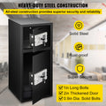 SucceBuy 33" Double Door Safe Deposit Box Secret Hidden Piggy Bank Steel Separate Storage Space Electronic Lock for Office Home