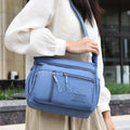 Fashion Women's Crossbody Bag Multi-Pockets High-Quality Waterproof Nylon Large Capacity Shoulder Messenger Handbag