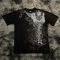 2025 Summer New Men's T-shirt Breathable sweat-absorbing casual roller skating Jesus print Hip-hop Men's T-shirt