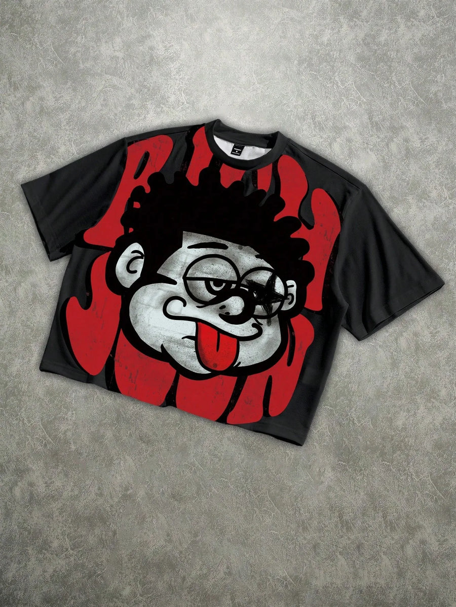 2026 Summer New Style Men's T-shirt - Breathable Lightweight Casual Roller Skating 3D Printout Street Style Men's T-shirt